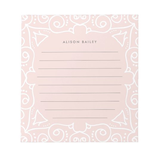 Deko Blush | Linde Notizblock (Vorderseite)