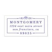 Deko Border Familienname Rücksendeadresse Permastempel (Design)