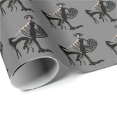 Deko Borzoi Holiday Wrapping Paper Silver Geschenkpapier (Rolleneckpunkt)