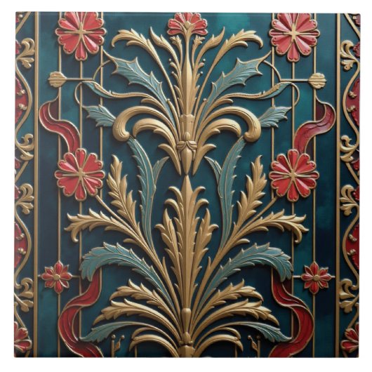 Deko Bouquet Moderne Fliese (Vorderseite)