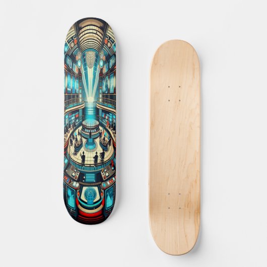 "Deko Broadcast Hub Deck" Skateboard (Vorderseite)