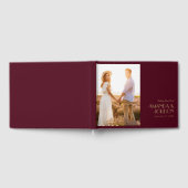 Deko | Burgundy Wedding Foto Guest Book Gästebuch (Voll)