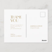 Deko | Burgundy Wedding Vielen Dank Postkarte (Rückseite)