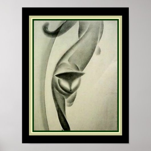 Deko Cat Lithograph ca. 1931 von Major Felten (Vorne)