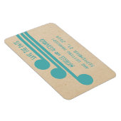 Deko Chic Save the Date Magnet, Aquamarin Magnet (Rechte Seite)