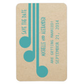 Deko Chic Save the Date Magnet, Aquamarin Magnet (Vertikal)