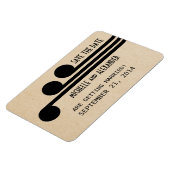 Deko Chic Save the Date Magnet, Ebony Magnet (Linke Seite)