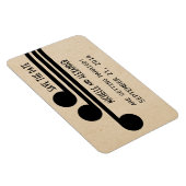 Deko Chic Save the Date Magnet, Ebony Magnet (Rechte Seite)