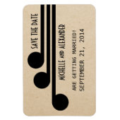 Deko Chic Save the Date Magnet, Ebony Magnet (Vertikal)