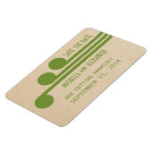 Deko Chic Save the Date Magnet, grün Magnet (Linke Seite)