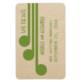 Deko Chic Save the Date Magnet, grün Magnet (Vertikal)