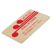 Deko Chic Save the Date Magnet, Red Magnet (Linke Seite)