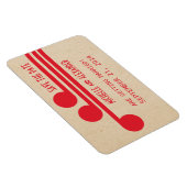 Deko Chic Save the Date Magnet, Red Magnet (Rechte Seite)