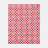 Deko Chinesische Scallops, Fuchsia und Light Pink Fleecedecke (Vorderseite)