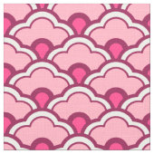 Deko Chinesische Scallops, Fuchsia und Light Pink Stoff (Nahaufnahme)