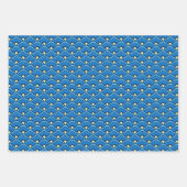 Deko Chinesische Scallops, Rot, Gold und Blau Geschenkpapier Set (Vorderseite 3)