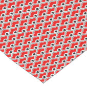 Deko Chinesische Scallops, rot, grau, schwarz und Kurzer Tischläufer (Ecke)