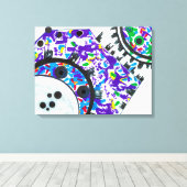Deko Cogs Canvas Print (Insitu (Holzboden))