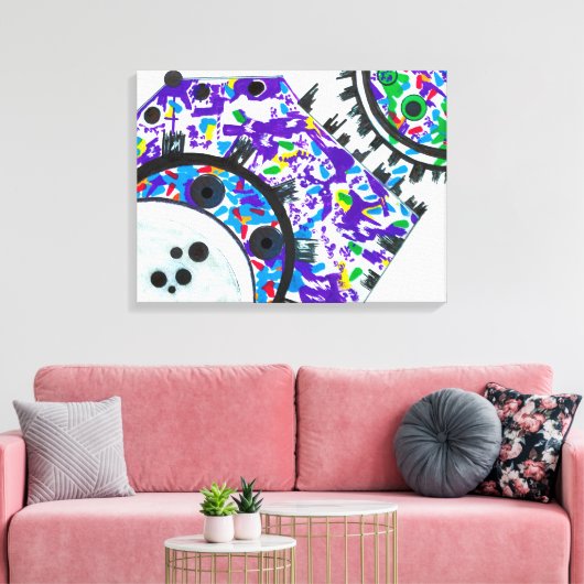 Deko Cogs Canvas Print (Insitu (Wohnzimmer))