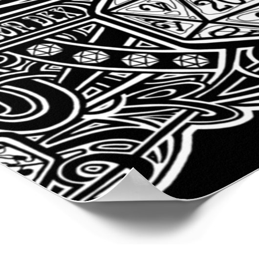 Deko D20 für dunkle Gegenstände (Ecke)