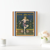 Deko Dance Magazine der 1920er Jahre Wall Clock Quadratische Wanduhr (Zuhause)
