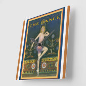 Deko Dance Magazine der 1920er Jahre Wall Clock Quadratische Wanduhr (Winkel)