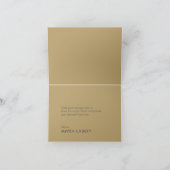 Deko | Dark Navy Hochzeit Dankeschön Karte (Innenseite)