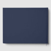 Deko | Dark Navy Wedding Guest Book Gästebuch (Rückseite)
