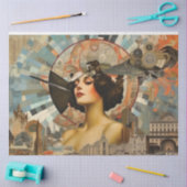 Deko-Deko der 1920er Jahre Vintag Seidenpapier (Basteln)