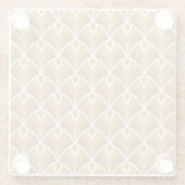 Deko der klassischen Kunst: geometrisches Muster. Glasuntersetzer (Rückseite)