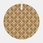 Deko der klassischen Kunst: geometrisches Muster. Ornament Aus Glas (Rückseite)