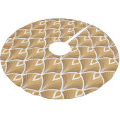 Deko der klassischen Kunst: geometrisches Muster. Polyester Weihnachtsbaumdecke (Schrägansicht)