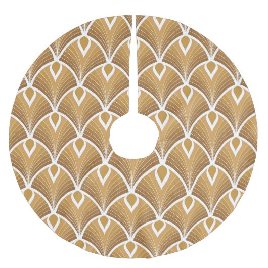 Deko der klassischen Kunst: geometrisches Muster. Polyester Weihnachtsbaumdecke (Vorderseite)