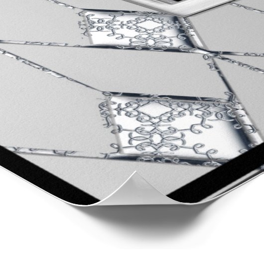 Deko der Silver und Black Art (Ecke)