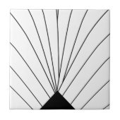 Deko-Design in Schwarz-Weiß Fliese (Vorderseite)