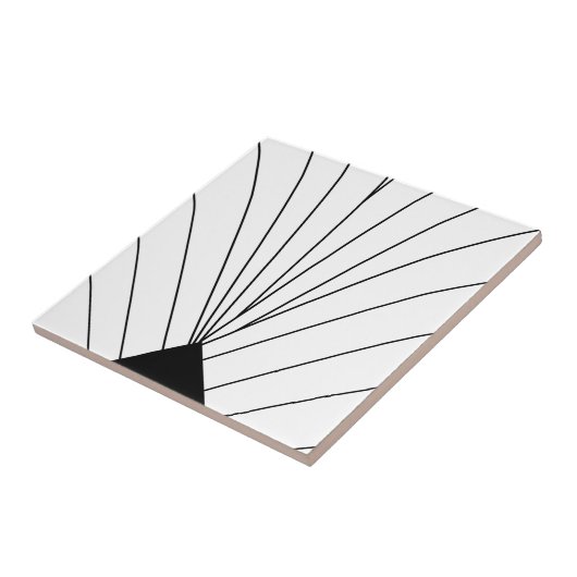 Deko-Design in Schwarz-Weiß Fliese (Seite)