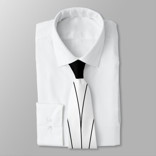Deko-Design in Schwarz-Weiß Krawatte (Gebunden)