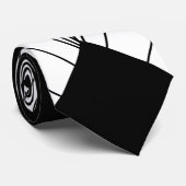 Deko-Design in Schwarz-Weiß Krawatte (Gerollt)