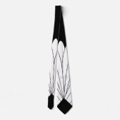 Deko-Design in Schwarz-Weiß Krawatte (Rückseite)