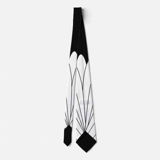 Deko-Design in Schwarz-Weiß Krawatte (Rückseite)