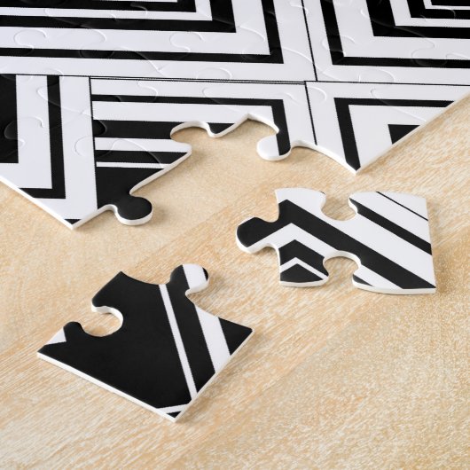 Deko-Design in Schwarz-Weiß Puzzle (Seite)