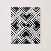 Deko-Design in Schwarz-Weiß Puzzle (Vertikal)