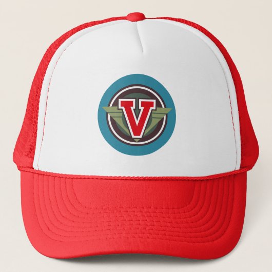 Deko Design Trucker Hut "V" Truckerkappe (Vorderseite)