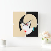 Deko Design Wall Clock Quadratische Wanduhr (Zuhause)