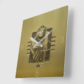 Deko Design Wall Clock Quadratische Wanduhr (Winkel)