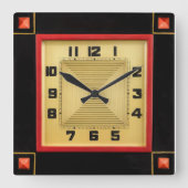 Deko Design Wall Clock Quadratische Wanduhr (Vorderseite)