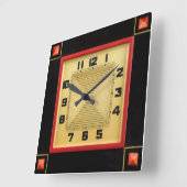 Deko Design Wall Clock Quadratische Wanduhr (Winkel)