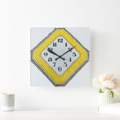 Deko Design Wall Clock Quadratische Wanduhr (Zuhause)