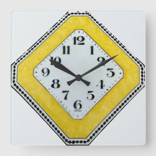 Deko Design Wall Clock Quadratische Wanduhr (Vorderseite)
