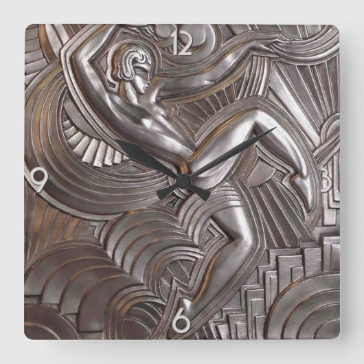 Deko Design Wall Clock Quadratische Wanduhr (Vorderseite)